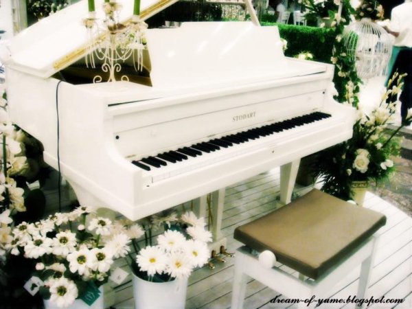 белое пианино