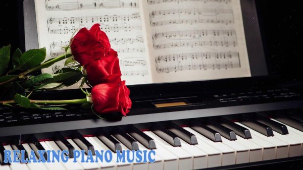 фортепиано с розой