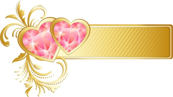 свадебные сердечки