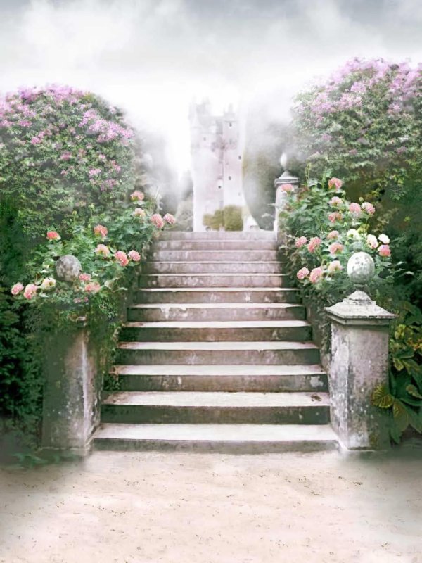 лестница в саду