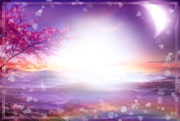 фон романтический