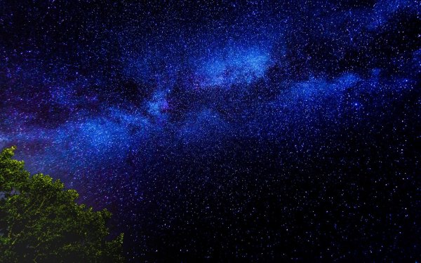 темно синее небо со звездами