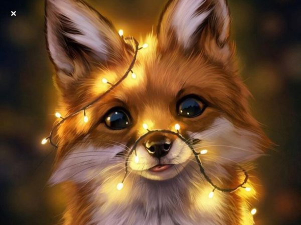 картина с лисой