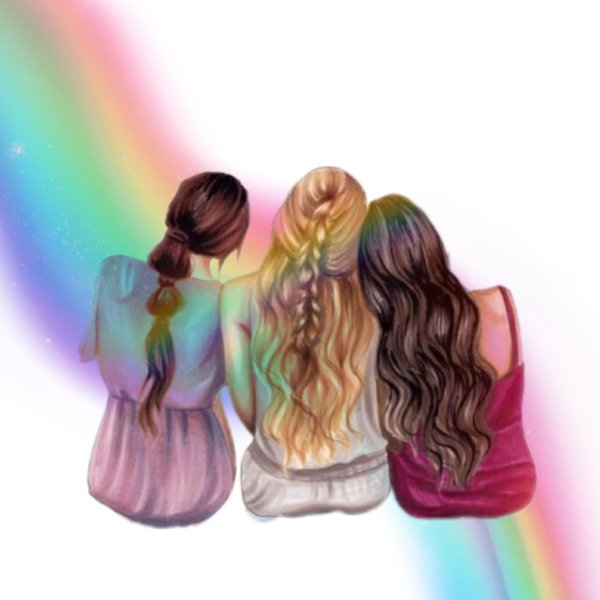 подружки рисунок