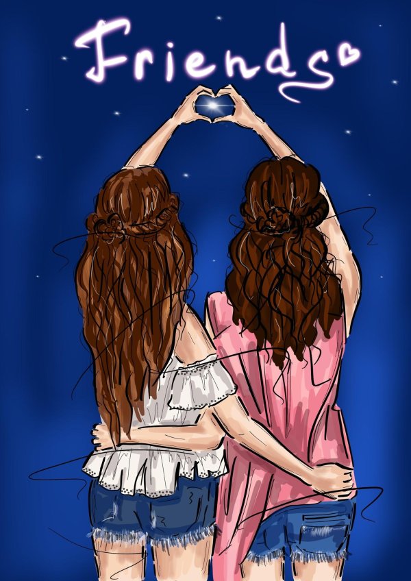 рисунок подруг