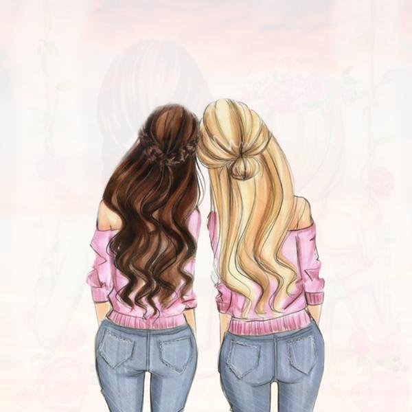рисунок подруг