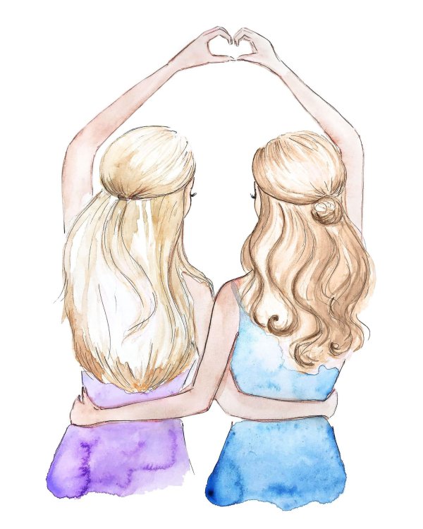 рисунок подруг