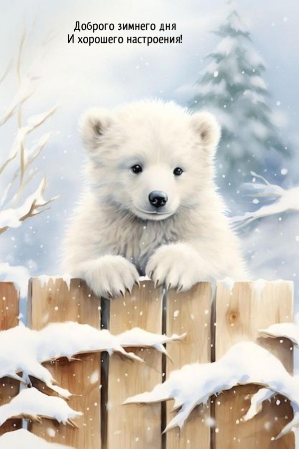 белые медвежата