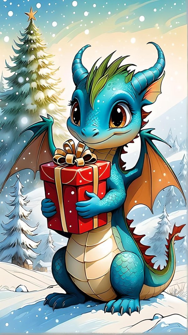 дракон новогодний