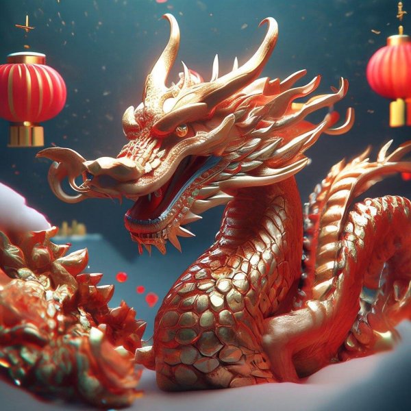 дракон красивый