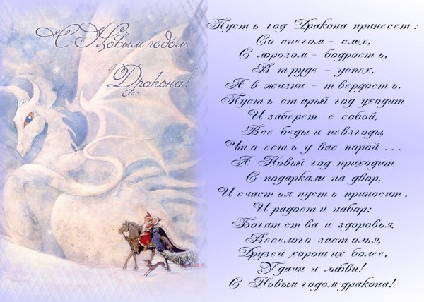 новогодние драконы
