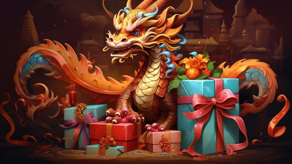 новогодние драконы