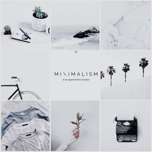 мудборд минимализм