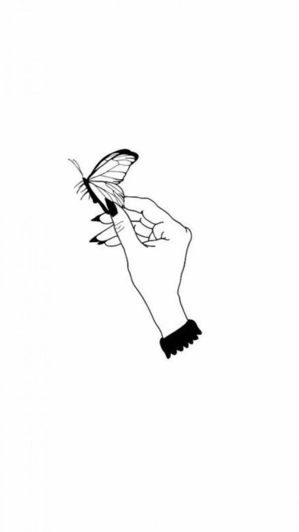 срисовки черно белые