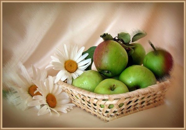 яблочный спас открытка