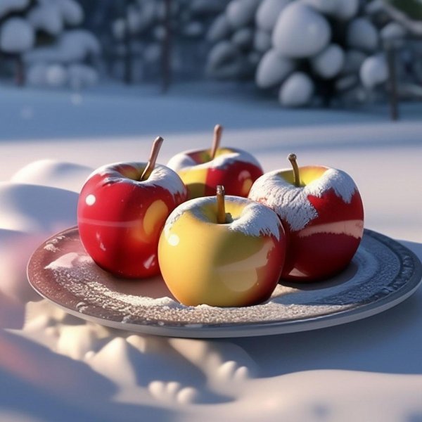 красивое яблоко