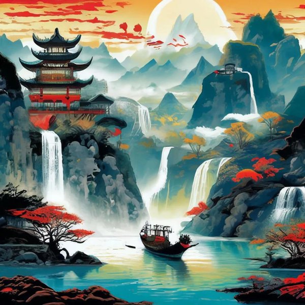 китайская живопись горы и воды