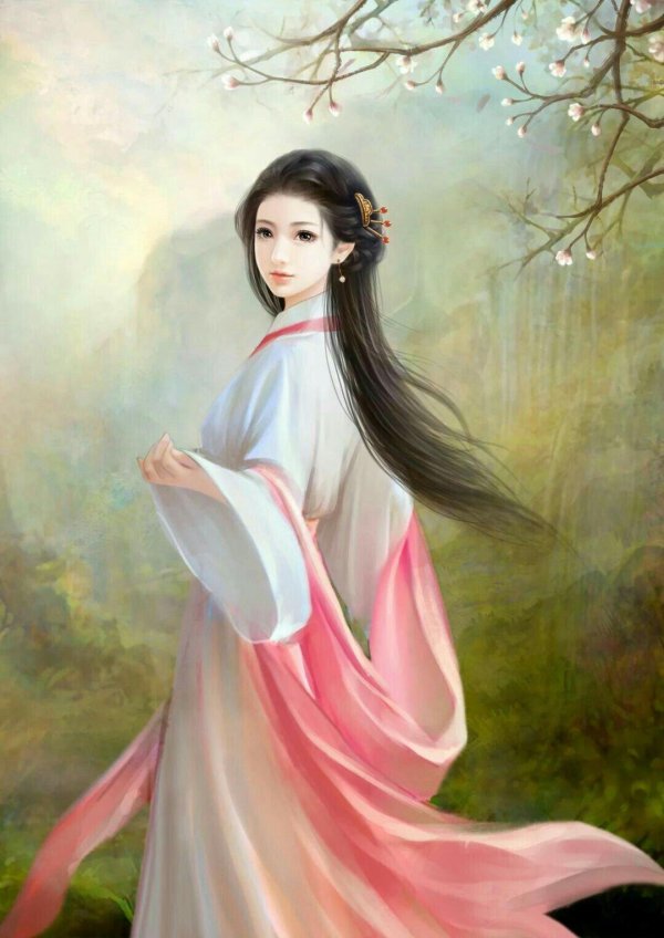 китайская живопись люди ханьфу