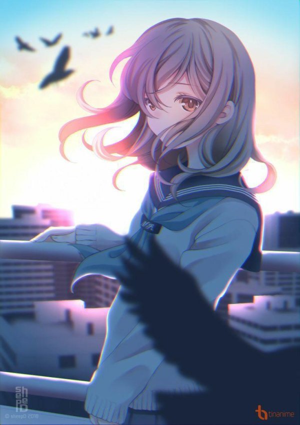 грустная аниме