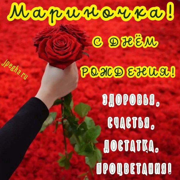 с день рождения марина
