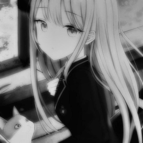 аниме черно белое