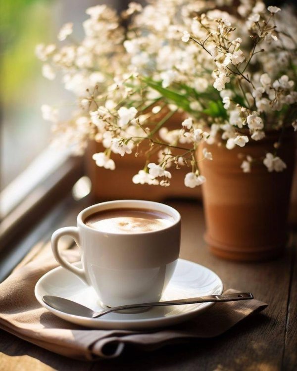 весенний кофе