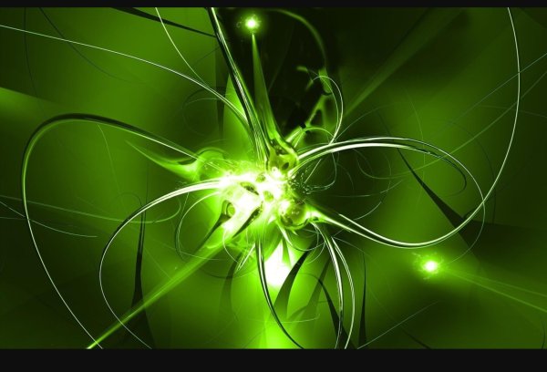 абстракция в зеленых тонах