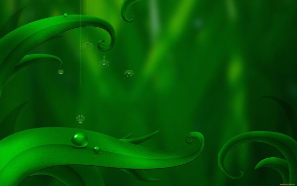 абстракция в зеленых тонах