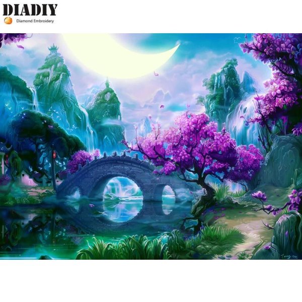 фреска аффреско водопад