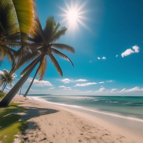 море солнце пальмы