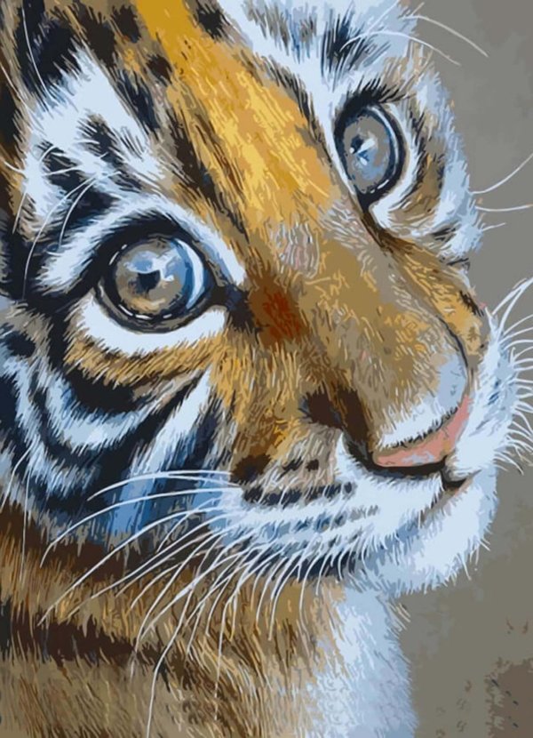 алмазная мозаика тигренок