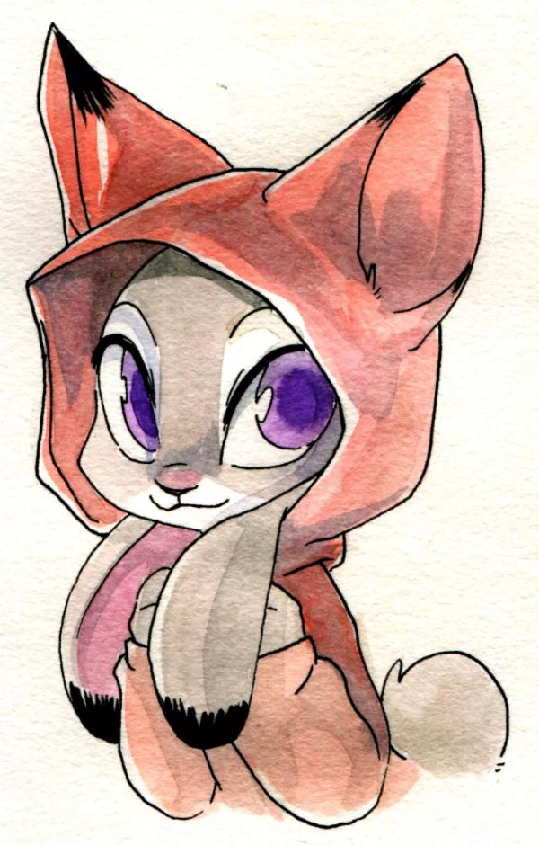 зайчик джуди для срисовки