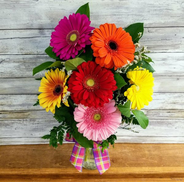 монобукет гербер