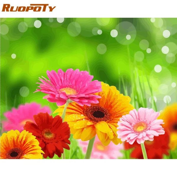 яркие цветы фон