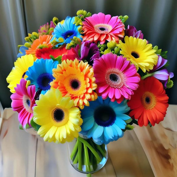 яркие герберы