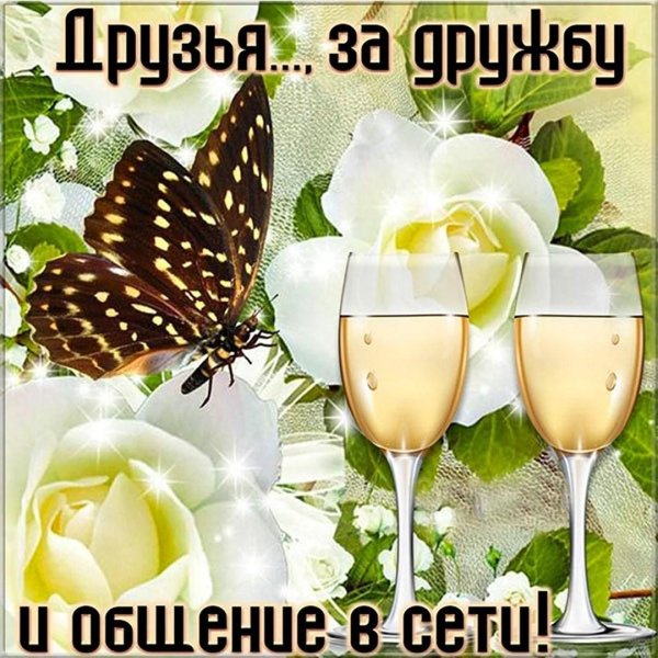 поднимем бокалы за дружбу