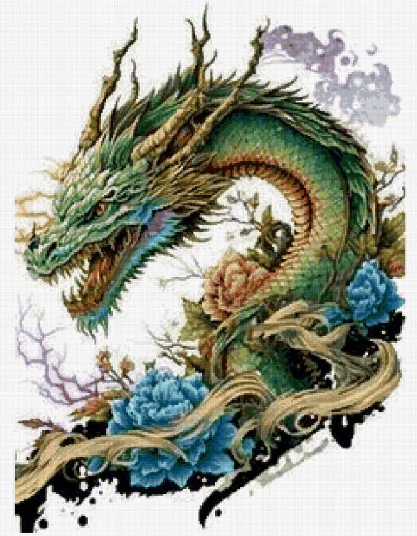 китайские драконы рисунки