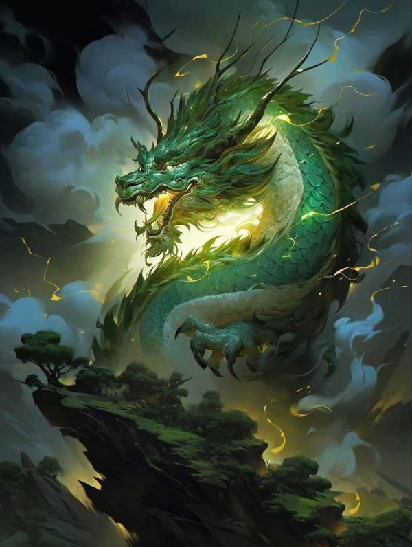 китайские драконы арт