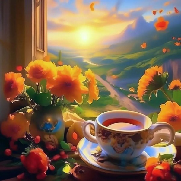 утреннее солнце