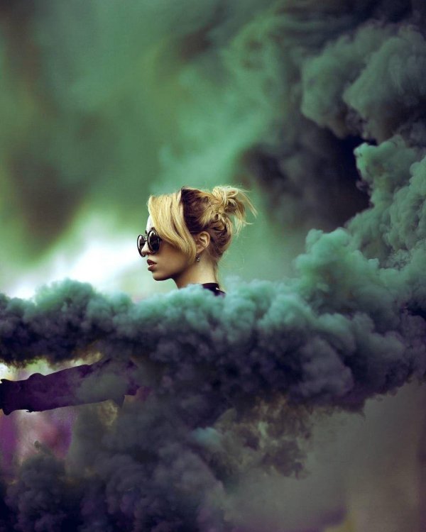 цветной дым