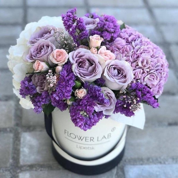 коробка цветов