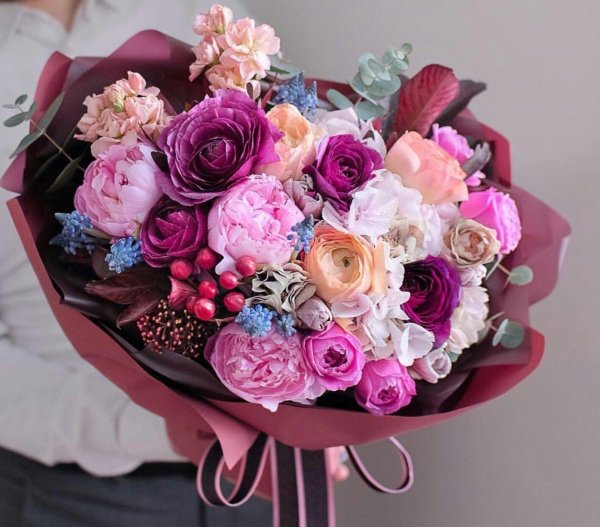 модные букеты