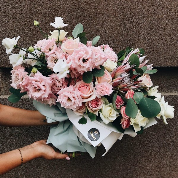 модные букеты