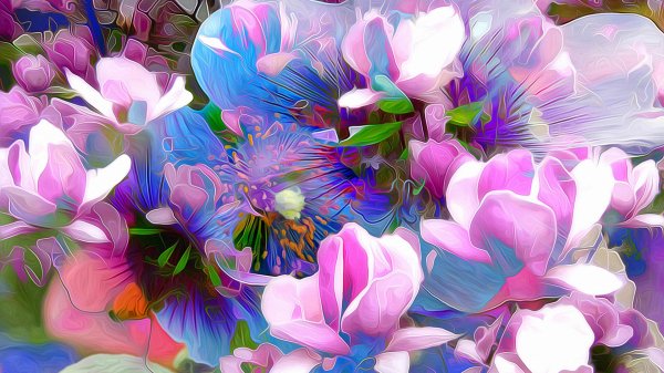 цветок абстракция