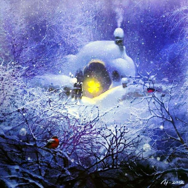 сказочная зимняя ночь
