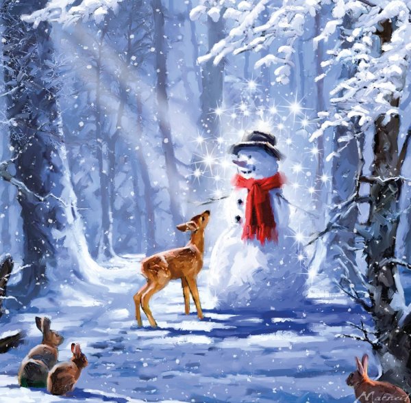 зимняя иллюстрация