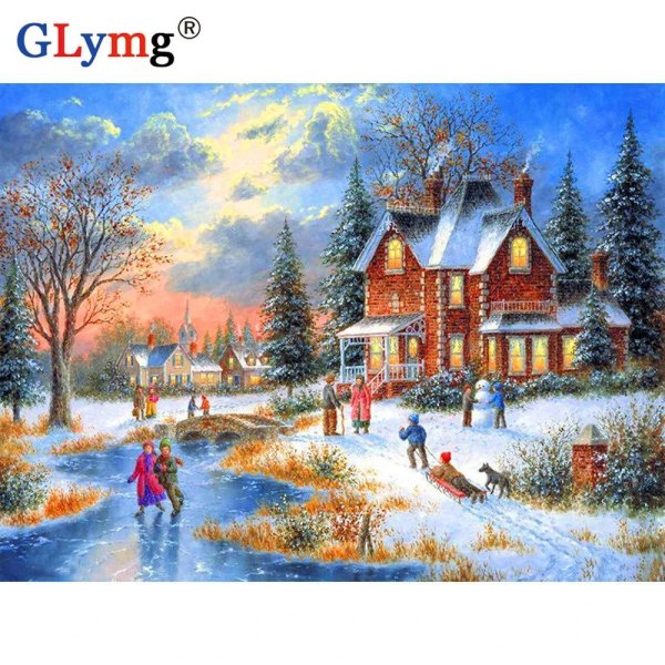 новогодние пейзажи