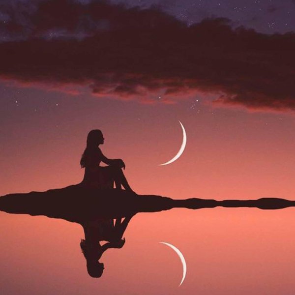 луна красивая