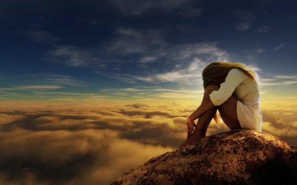 грустная девушка