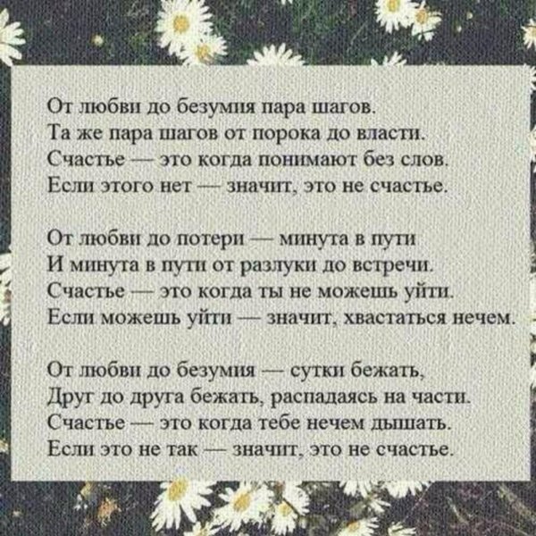 от любви до безумия